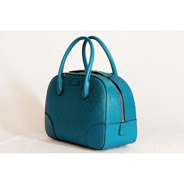 グッチ　ブライトディアマンテ 2WAYハンドバック 354224 520981 ブルー　サイド