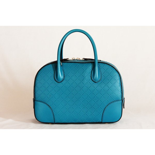 グッチ　ブライトディアマンテ 2WAYハンドバック 354224 520981 ブルー　裏面