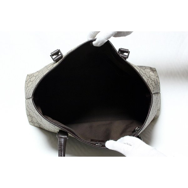 グッチ　GGスプリーム トートバック 114595 204990 ベージュ／ブラウン　中身