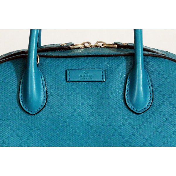 グッチ　ブライトディアマンテ 2WAYハンドバック 354224 520981 ブルー　表面拡大