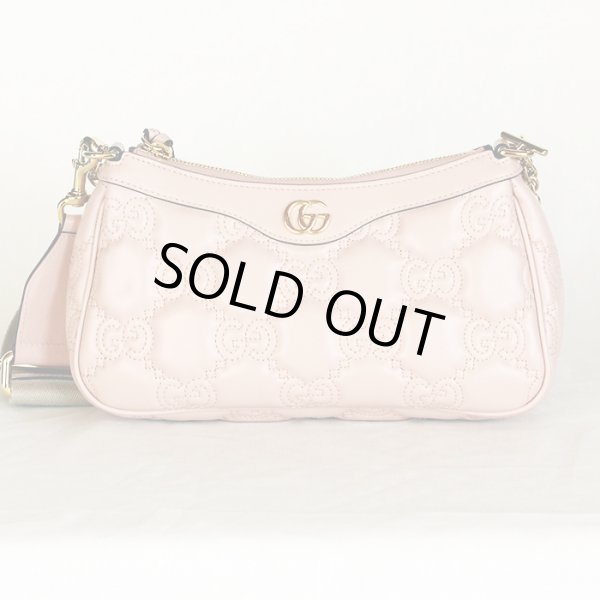 グッチ　GGマトラッセショルダーバック 735049 493075 ピンク