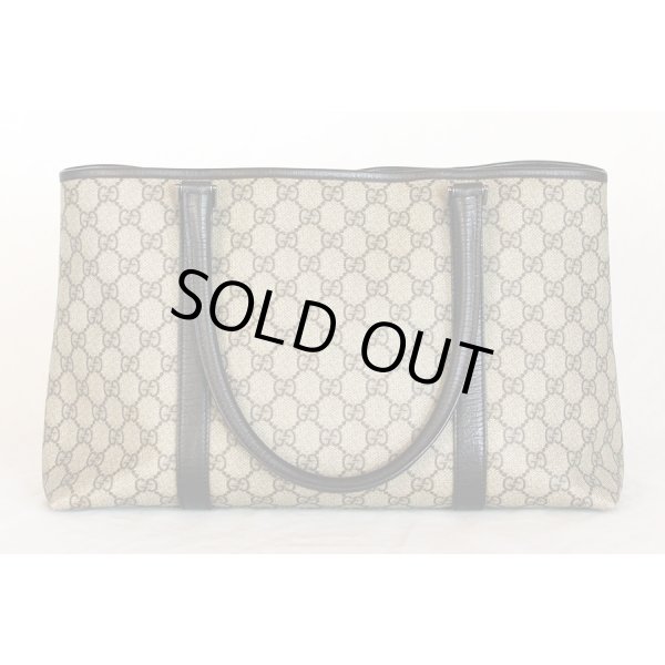 グッチ　GGスプリーム トートバック 114595 204990 ベージュ／ブラウン　裏面