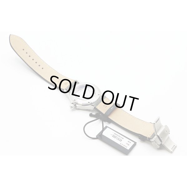 ジン　５５６　シトリンイエロー文字盤　革ベルト状態　裏面