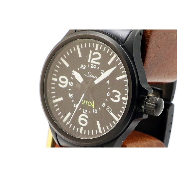 ジン　８５６Ｓ　ＵＴＣ　黒文字盤　サイド拡大