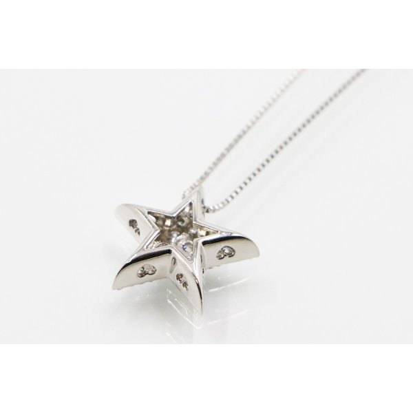 PT850/900 ダイアイリペンダントネックレス 0.50ct 4.60g　裏面