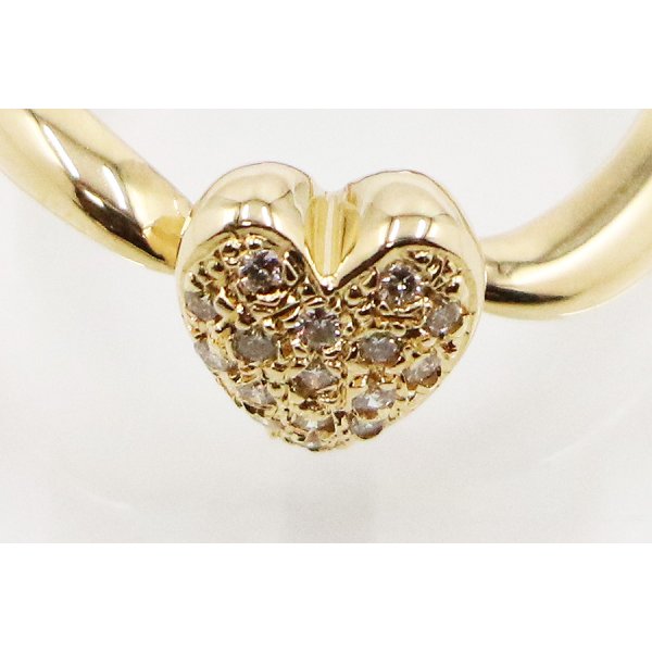 K18 ダイアイリリング 0.11ct 3.40g　拡大