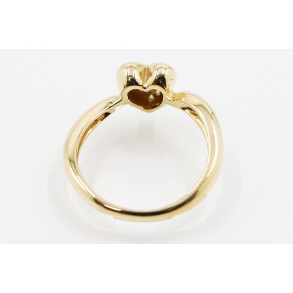 K18 ダイアイリリング 0.11ct 3.40g　内側