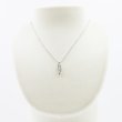 K18WG/PT900 ダイアイリペンダントネックレス 0.50ct 3.90g　装着イメージ