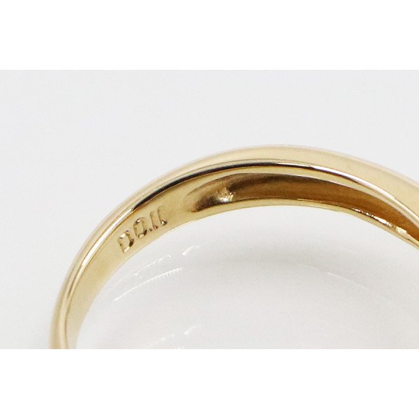 K18 ダイアイリリング 0.11ct 3.40g　刻印(2)
