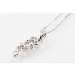 K18WG/PT900 ダイアイリペンダントネックレス 0.50ct 3.90g　裏面