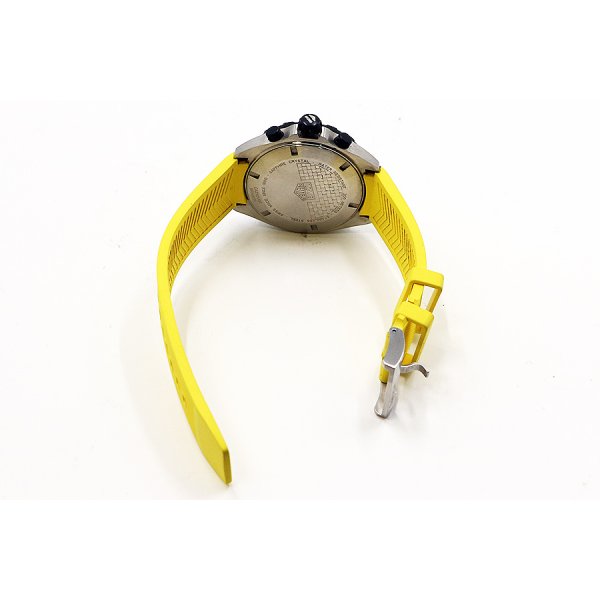 タグホイヤー　フォーミュラー１　クロノグラフ　ＣＡＺ１０１ＡＭ　黄色文字盤　ラバーベルト