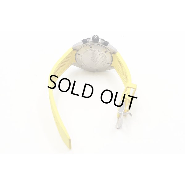 タグホイヤー　フォーミュラー１　クロノグラフ　ＣＡＺ１０１ＡＭ　黄色文字盤　ラバーベルト