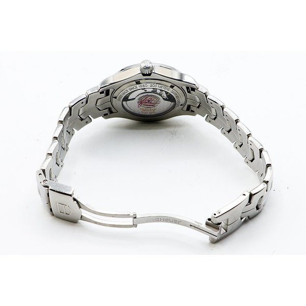 タグホイヤー　リンク　ＷＪＦ２１１Ｄ　黒文字盤　紫リング　タイガーウッズ限定　ブレス