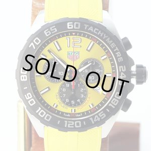 画像: タグホイヤー　フォーミュラー１　クロノグラフ　ＣＡＺ１０１ＡＭ　黄色文字盤