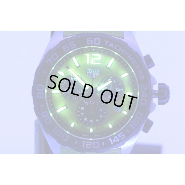 タグホイヤー　フォーミュラー１　クロノグラフ　ＣＡＺ１０１ＡＭ　黄色文字盤　ライト