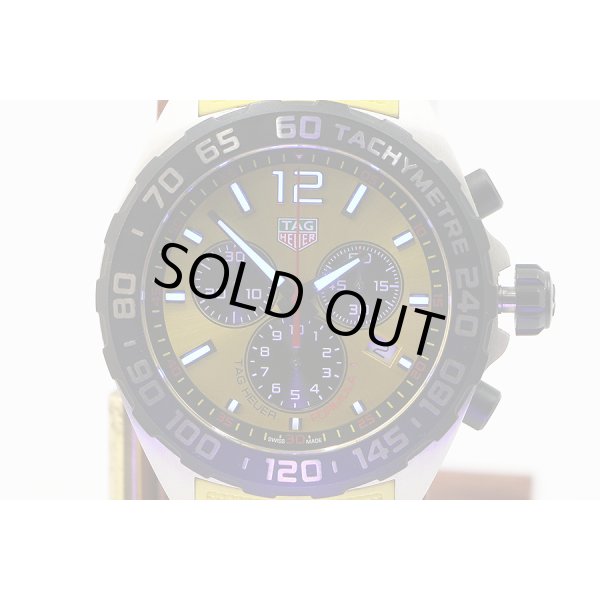 タグホイヤー　フォーミュラー１　クロノグラフ　ＣＡＺ１０１ＡＭ　黄色文字盤　ライト