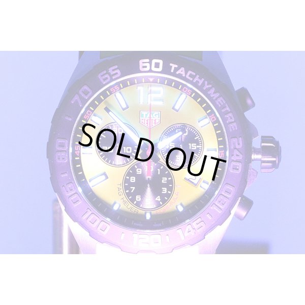 タグホイヤー　フォーミュラー１　クロノグラフ　ＣＡＺ１０１ＡＭ　黄色文字盤　ライト