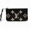 ルイ・ヴィトン　カードキーケース ポシェット・クレ M80885 ブラック／ベージュ