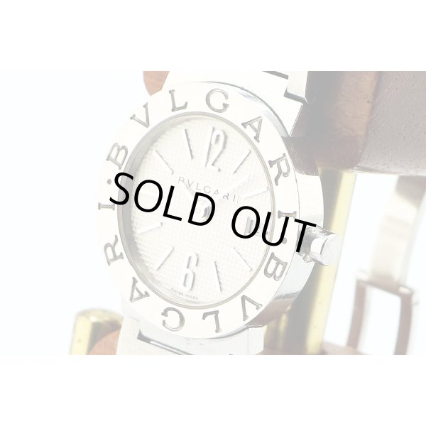 ブルガリ　ブルガリブルガリ　ＢＢ２６ＳＳ　銀文字盤　サイド拡大