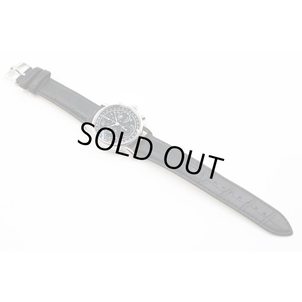 クロノスイス　ルナクロノ　ＣＨ７５２３　黒文字盤　革ベルト状態　表面