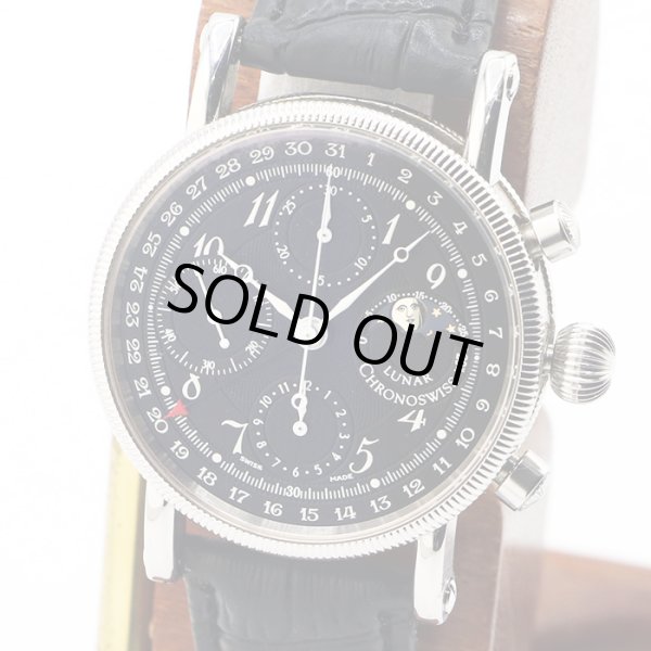 クロノスイス　ルナクロノ　ＣＨ７５２３　黒文字盤