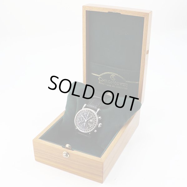 クロノスイス　ルナクロノ　ＣＨ７５２３　黒文字盤　箱