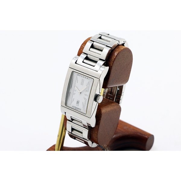 ブルガリ　レッタンゴロ　ＲＴ４５Ｓ　白文字盤　サイド