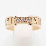 画像: ティファニー　750PG　アトラス 3Pダイアイリリング 4.80g