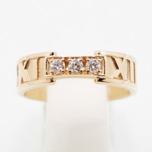 画像: ティファニー 750PG アトラス 3Pダイアイリリング 4.80g