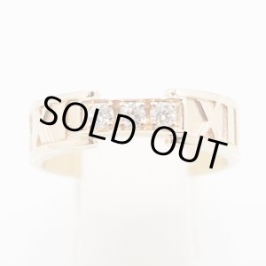 画像: ティファニー　750PG　アトラス 3Pダイアイリリング 4.80g