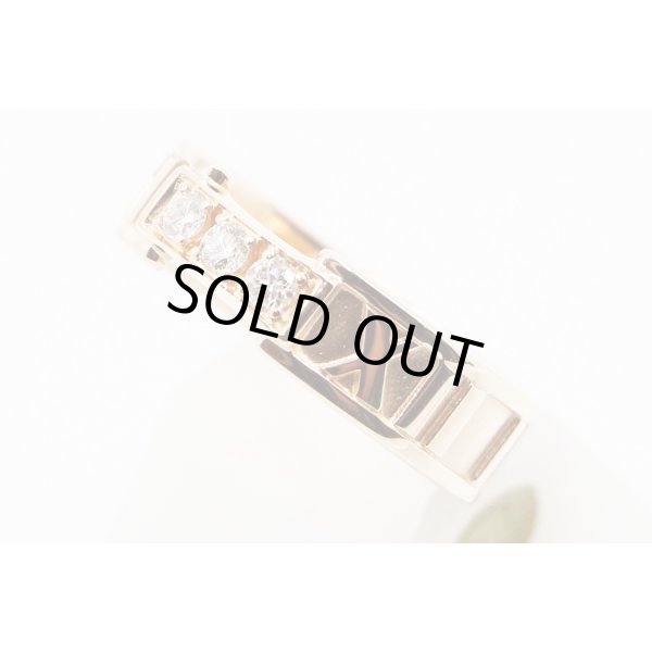 ティファニー　750PG　アトラス 3Pダイアイリリング 4.80g　サイド