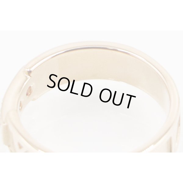 ティファニー　750PG　アトラス 3Pダイアイリリング 4.80g　内側拡大