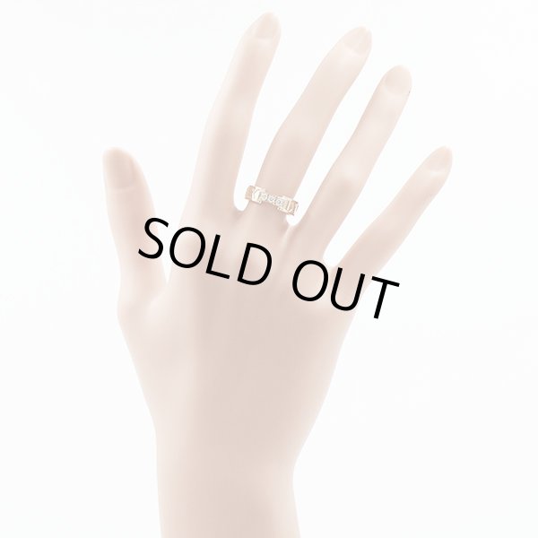 ティファニー　750PG　アトラス 3Pダイアイリリング 4.80g　装着イメージ