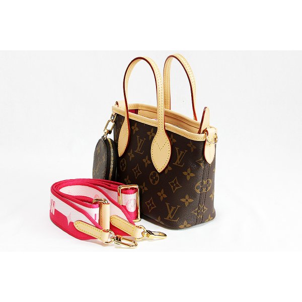 ルイ・ヴィトン　ネヴァーフルBB M46786 ローズ・ペオニー　サイド