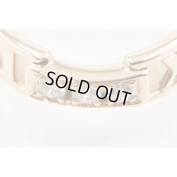 ティファニー　750PG　アトラス 3Pダイアイリリング 4.80g　拡大