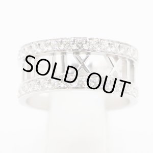 画像: ティファニー　750WG オープンアトラス ハーフダイアイリリング 7.10g