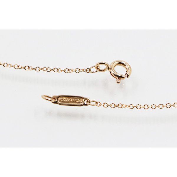 ティファニー　750PG　ハートキー ペンダントネックレス 2.80g　刻印