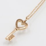 画像: ティファニー　750PG　ハートキー ペンダントネックレス 2.80g