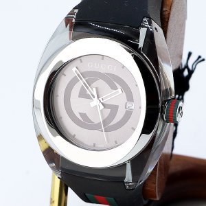 画像: グッチ SYNC(シンク) YA137.1 銀文字盤