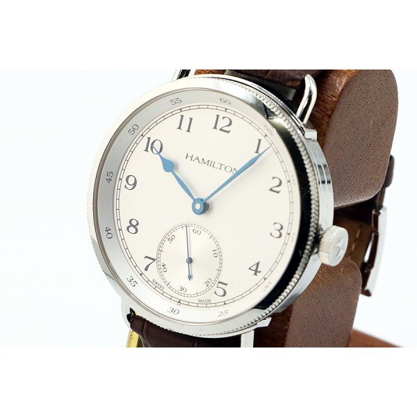 ハミルトン　カーキ　ネイビーパイオニア　Ｈ７８７１９５５３　銀文字盤　サイド拡大
