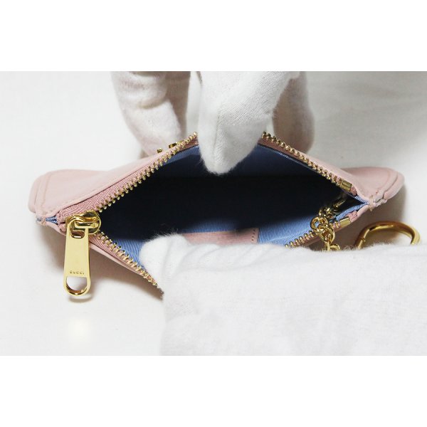 グッチ　スクリプト ジップキーケース 790102 0416 ライトピンク　中身