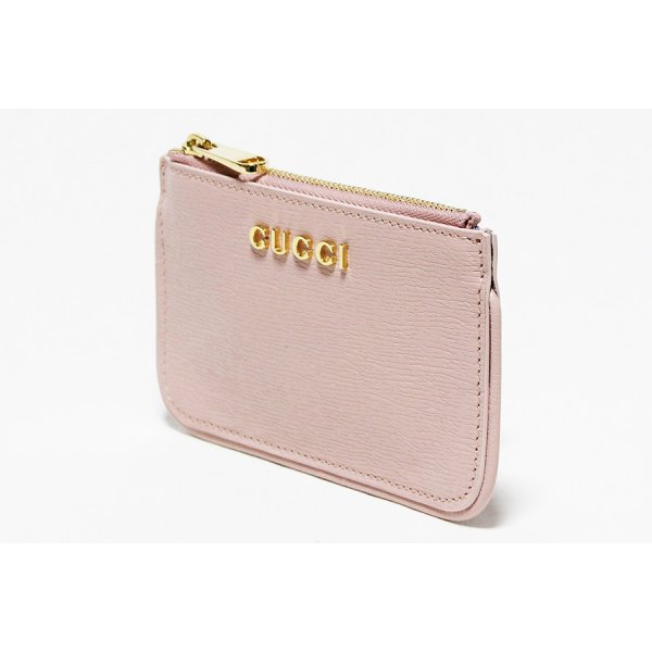 グッチ　スクリプト ジップキーケース 790102 0416 ライトピンク　サイド