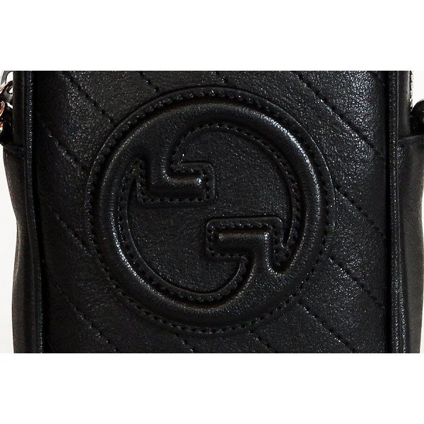 グッチ　ブロンディ チェーンショルダーバック 760315 0416 ブラック　表面拡大