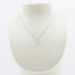K18WG ダイアイリペンダントネックレス 0.21ct 0.05ct 2.30g　装着イメージ