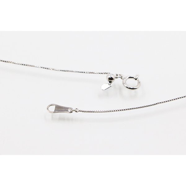 K18WG ダイアイリペンダントネックレス 0.21ct 0.05ct 2.30g　留め具外したイメージ(2)