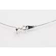 K18WG ダイアイリペンダントネックレス 0.21ct 0.05ct 2.30g　留め具
