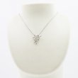 K18WG ダイアイリペンダントネックレス 0.44ct 4.60g　装着イメージ