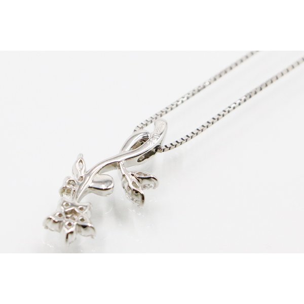 PT850/900 ダイアイリペンダントネックレス 0.35ct 4.90g　裏面