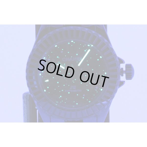 シャネル　Ｊ１２　Ｈ７９８９　インターステラ　黒文字盤　ライト