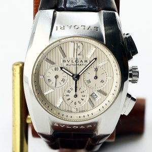 画像: ブルガリ エルゴン クロノグラフ EG35SCH 銀文字盤
